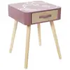 Table de chevet - Madame Princesse - 1 tiroir - Autres - Rose