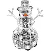 Décoration lumineuse led extérieur Bonhomme de neige H60 cm