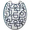 DOUCEUR D'INTERIEUR Abattant WC MDF charnières métal Labyrinthe