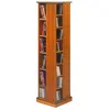 Beaux Meubles Pas Chers - Tour Range cd dvd Pivotante Merisier 32 Niches