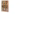 Mes Beaux Meubles Pas Chers - Bibliothèque 3 Portes Largeur 121 cm Merisier - marron