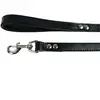 Laisse Chien   Zolux Laisse Cuir Bouledogue Noir   1 m