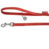 Laisse Mc Leather 25mm L.1,2 m rouge
