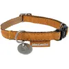 Zolux Collier Mac Leather Jaune Tour de Cou 22/32 cm x larg. 10 mm pour Chien