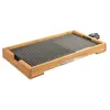 Plancha gril électrique 2000w 51x25,5cm Kitchen Chef kcwoodpla2000