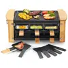 Raclette/grill - KITCHEN CHEF - 6 Personnes - 900W - Finition Bois