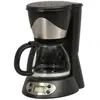 Cafetière KITCHEN CHEF KSMD230T - 6 tasses - Inox/Noir - Programmable