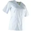 Blouse courte femme mc clinique - blanc l - 4