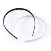 Lot De 2 Serre-Tetes Noir Et Blanc 10mm - {couleur}