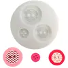 GRAINE CREATIVE Loisirs Créatifs - Moule Silicone Diamètre 7cm - Boutons Géométriques