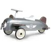 Porteur Avion en métal BAGHERA pour enfant à partir de 1 an - Gris - 4 roues