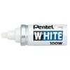 Pentel - Marqueur Peinture Blanc White 100W - Indélébile, Pointe Ogive