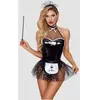Paris Hollywood Costume 4 Pièces Soubrette Noir & Blanc