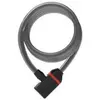 ZEFAL Cadenas à spirale K-Traz C6 12x1800 mm avec clés et support pour vélo