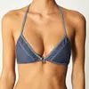 Bikini Bar - Haut de Maillot triangle Pranadda bleu marine 40