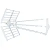Metronic 415050 Antenne d'extérieur trinappe amplifiée 55 dB - blanche