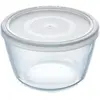 PYREX Plat rond + cv cook freeze - 40 à 300°C - Ø 15 cm - 1,1 L