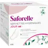 Saforelle Serviettes hygiéniques jour avec ailettes coton bio x10