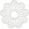 Comptoir de Famille - Dessous de plat Rhodonea blanc cassé  - D.20 cm T.U