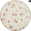 Comptoir de Famille - 6 Assiettes dessert Rose rose/doré  - D.20.5 cm T.U