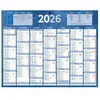 Calendrier mural annuel Bouchut - bleu - 21 x 26,5 cm