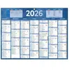 Calendrier mural annuel Bouchut - bleu - 32 x 42 cm