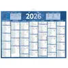 Calendrier mural annuel Bouchut - bleu - 38,5 x 54 cm