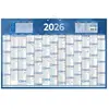 Calendrier mural annuel Bouchut - bleu - 43 x 65 cm