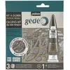 Pebeo Kit à dorer - 3 feuilles miroir et mixtion 20 ml - Finition argent