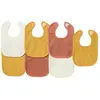 Lot 7 Bavoirs bébé Naissance Jaune Cumin