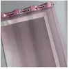 Home Maison Voilage filet avec parement taffetas (140x240 cm - Prune)