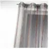 Home Maison Voilage en organza multicolore tissé (140x260 cm - Cuivre)