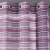 Home Maison Voilage Organza tissé Rayures horizontales (140x240 cm - Violet parme)