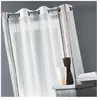 Home Maison Voilage fantaisie tissé rayure verticale (145x260 cm - Beige)