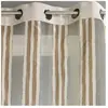 Home Maison Voilage en Organza Rayures verticales (140x260 cm - Beige)