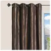 Home Maison Rideau d'Ameublement en Taffetas Froissé Marron chocolat 135x260 cm