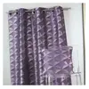 HOME MAISON Rideau en jacquard imprimés géométriques (140x260 cm - Violet parme)