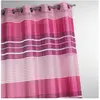 HomeMaison Voilage fantaisie à rayures horizontales (140x240 cm - Rose Blush)