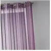 Home Maison Voilage fantaisie à rayures verticales (140x260 cm - Prune)