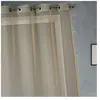 Home Maison Voilage en organza fantaisie uni (140x240 cm - Taupe)