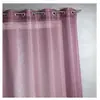 HomeMaison Voilage en organza fantaisie - Effet "résille" (140x260 cm - Prune)