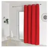HomeMaison Rideau occultant ignifugé - Ignifugé M1 Non Feu - Piment - 140 x 260 cm