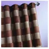 Home Maison Rideau Jacquard grosses rayures horizontales (140x260 cm - Taupe)
