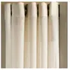 HOME MAISON Voilage en étamine unie Non Feu M1 (200x260 cm - Beige)