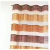 HomeMaison Voilage en organza à fines rayures horizontales Marron chocolat 140x240 cm
