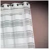 HomeMaison Voilage en jacquard à rayures horizontales (140x240 cm - Ivoire)