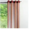 Home Maison Rideau en organza à rayures verticales (140x260 cm - Rouge Orangé)