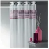 Home Maison Voilage étamine parement tissé dans le haut (140x260 cm - Vieux rose)