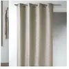 HomeMaison Rideau en Jacquard à Imprimés Design (140x260 cm - Beige)