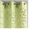 Home Maison Rideau en taffetas léger découpe laser (140x260 cm - Vert tilleul)